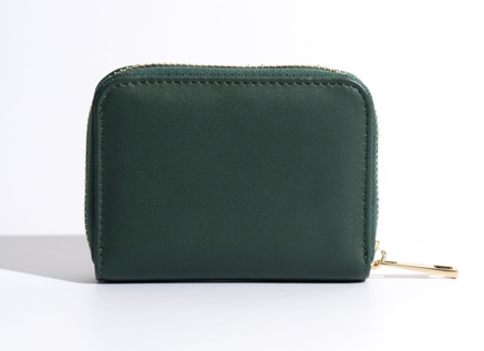 RN260416-K167-PW1C-頭層牛皮-11cm(W)*2.5cm(D)*8.5cm(H)-綠-卡包(10卡位,有coin袋)