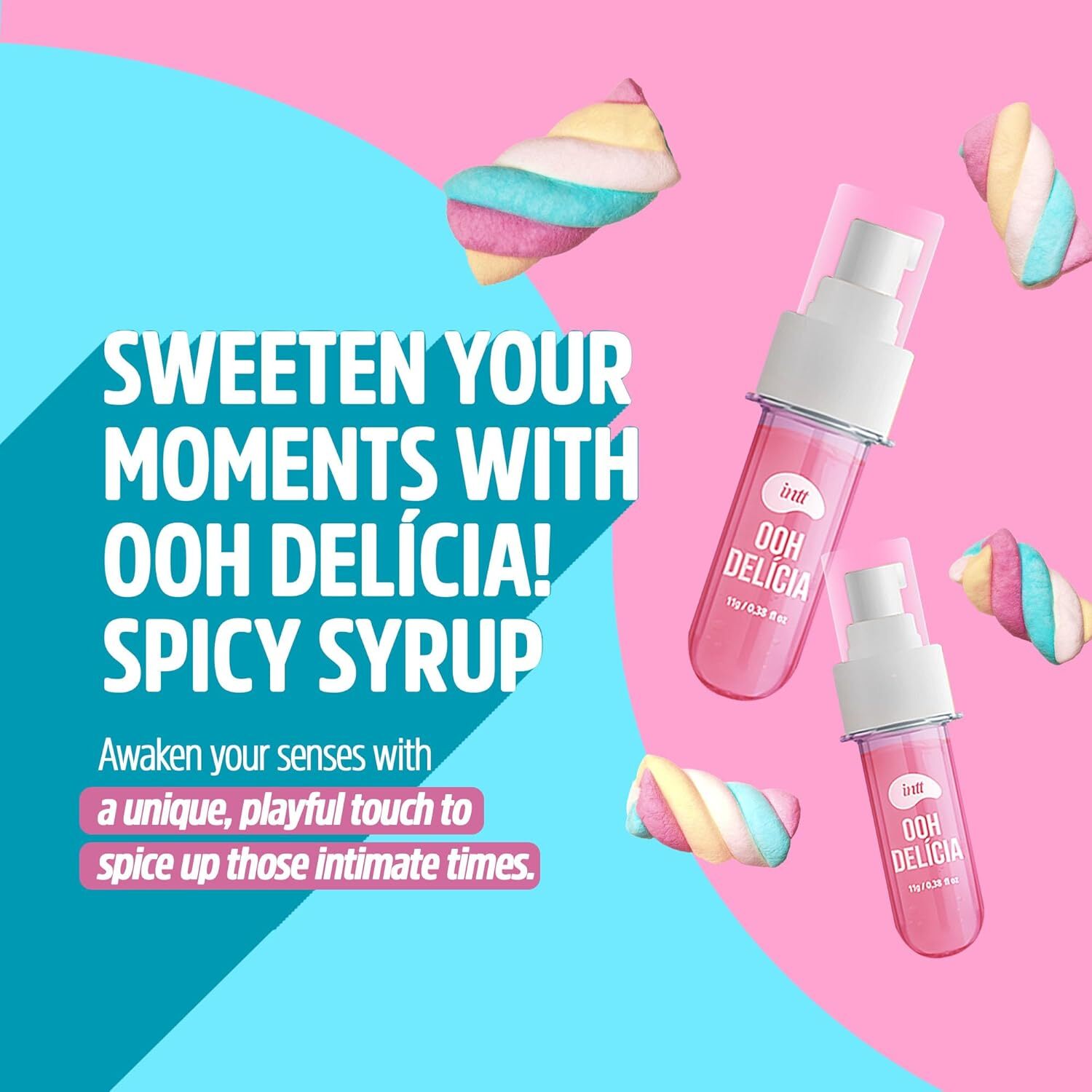 巴西 intt OOH DELÍCIA 棉花糖味 溫感口交潤滑液 (11g) -棉花糖味