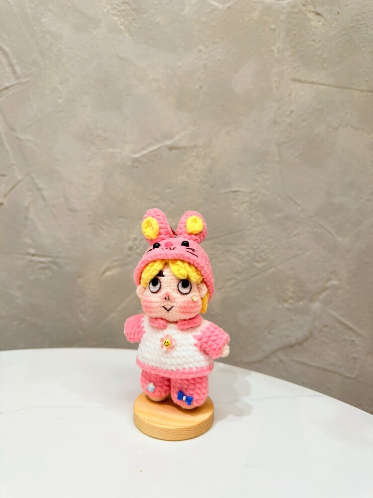 動物變裝小小醜娃吊飾-5號『約9-11cm』