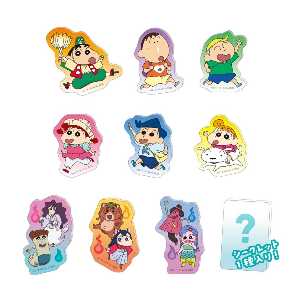 「ACG.GO」「預購」《蠟筆小新 劇場版》壓克力貼紙 (整盒10入)