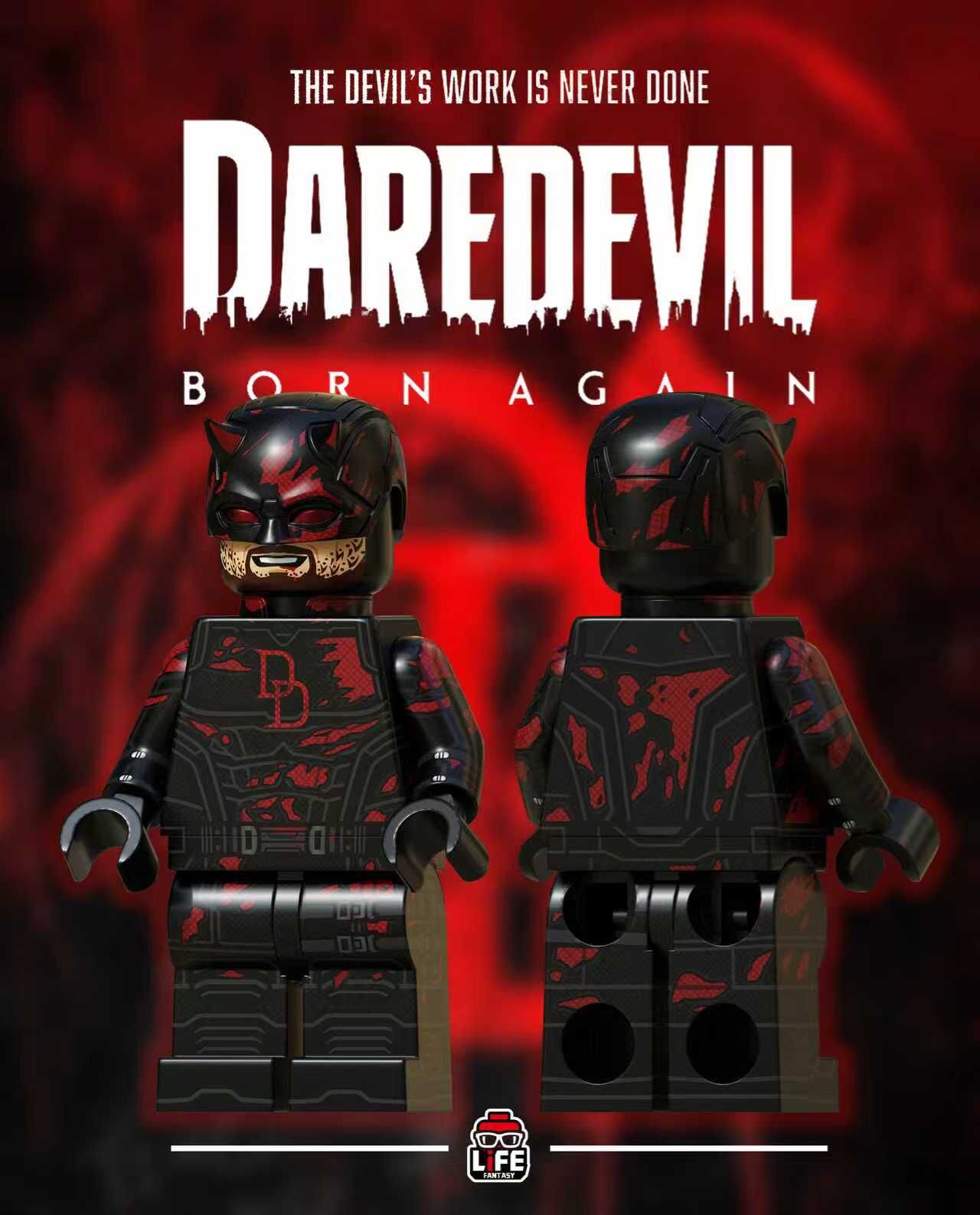[Life Brick][Preorder] Black Daredevil [PADprinted]