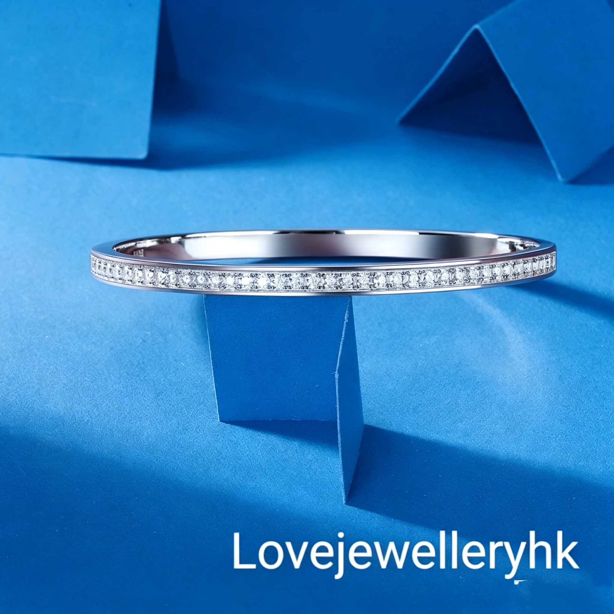 半圈莫桑鑽手鐲   B1.18C003