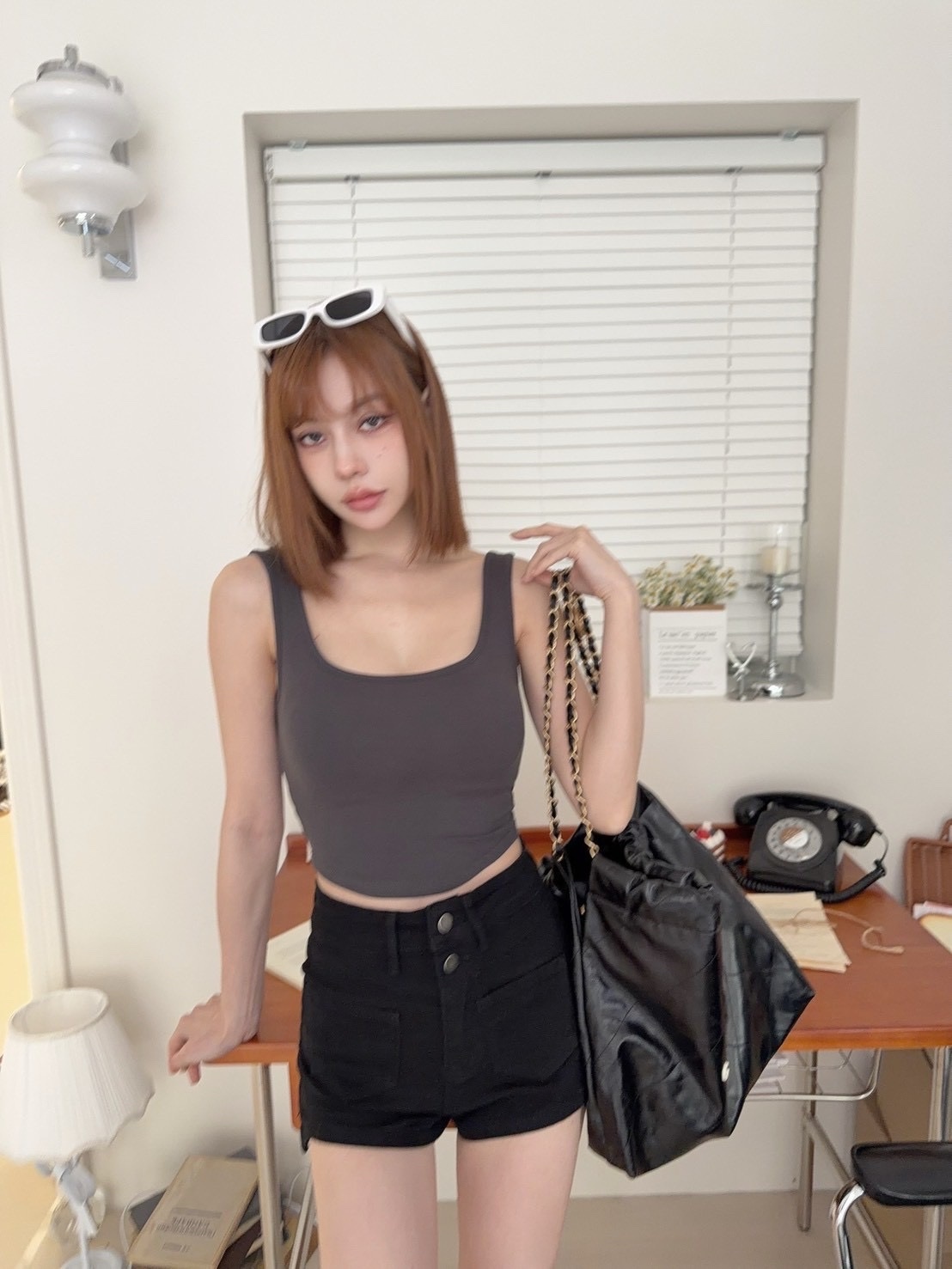 [新品九折優惠] 🇹🇼基礎款粗肩帶方領背心｜太懂女仔心