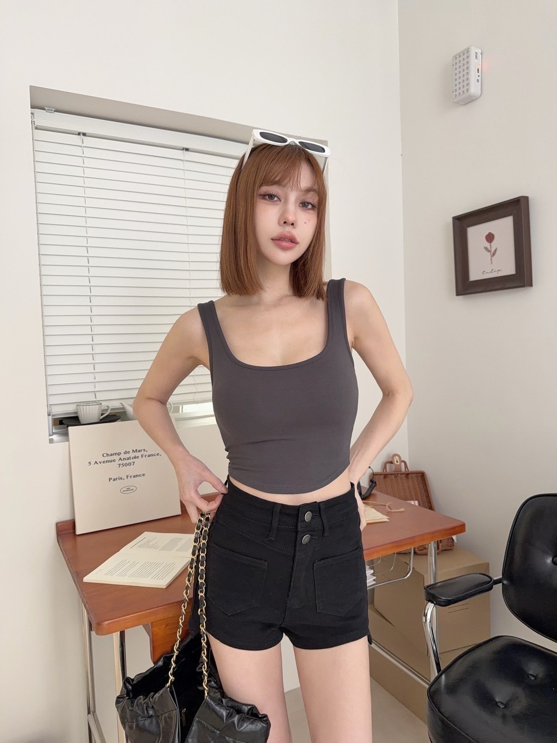 [新品九折優惠] 🇹🇼基礎款粗肩帶方領背心｜太懂女仔心