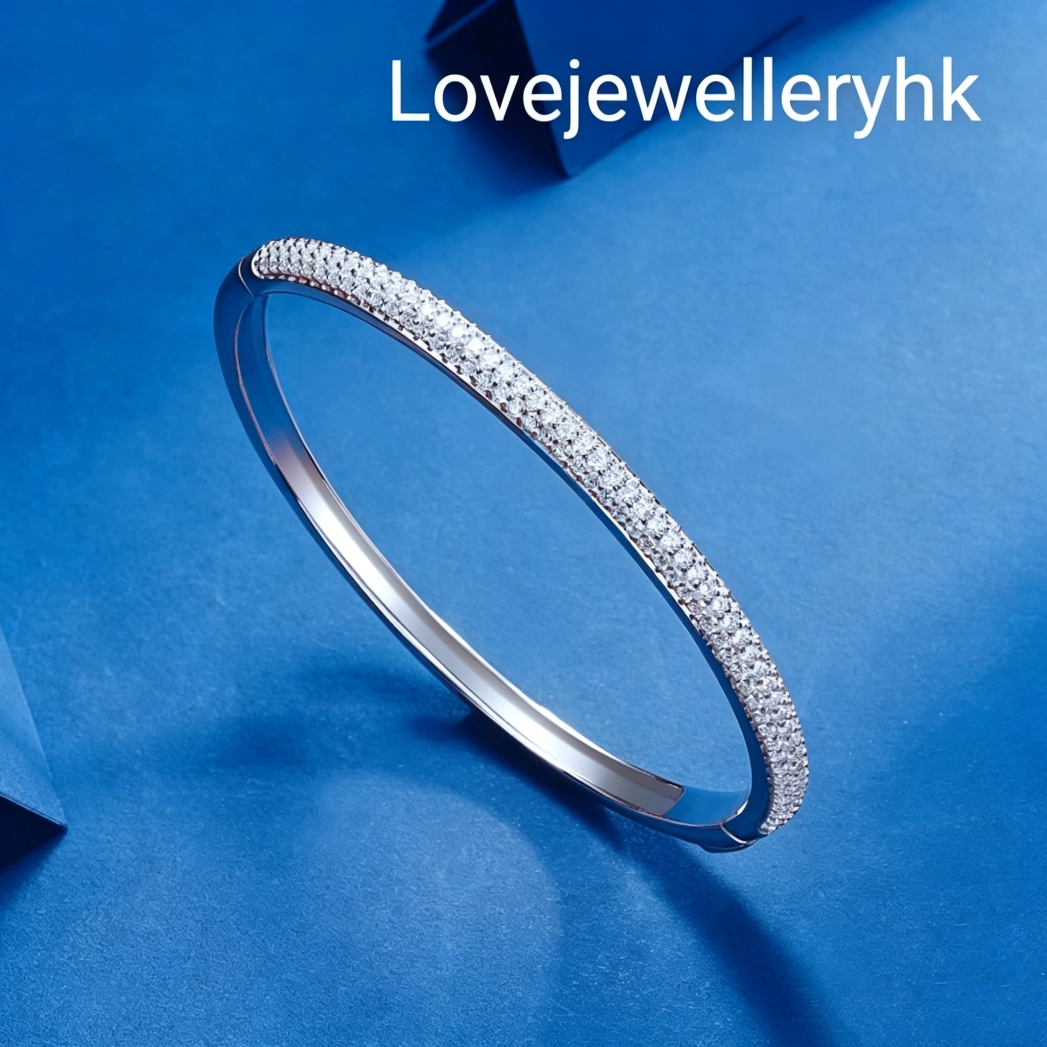 3行莫桑滿鑽手鐲   B2.25C014