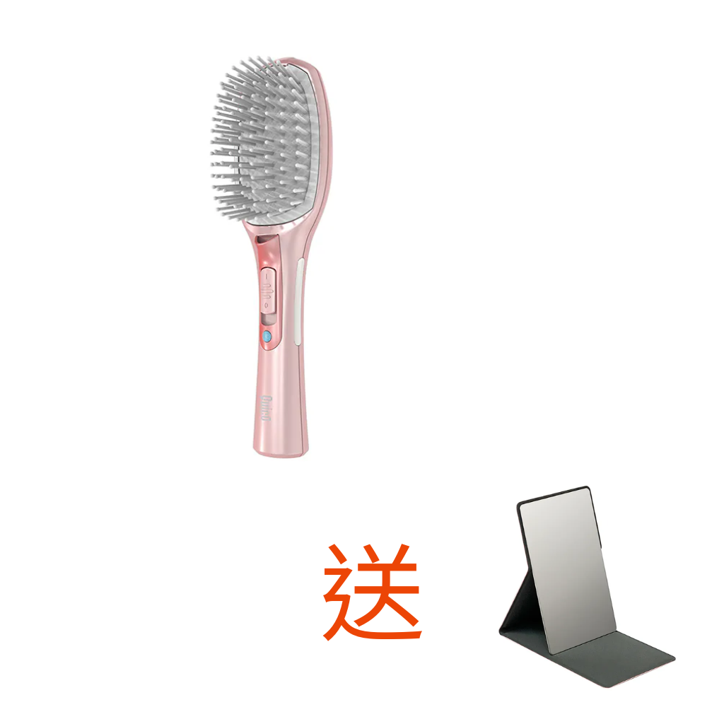 HKHG0417-017 糖果粉色系列 -負離子梳Pastel 送便攜式化妝鏡 (A17)