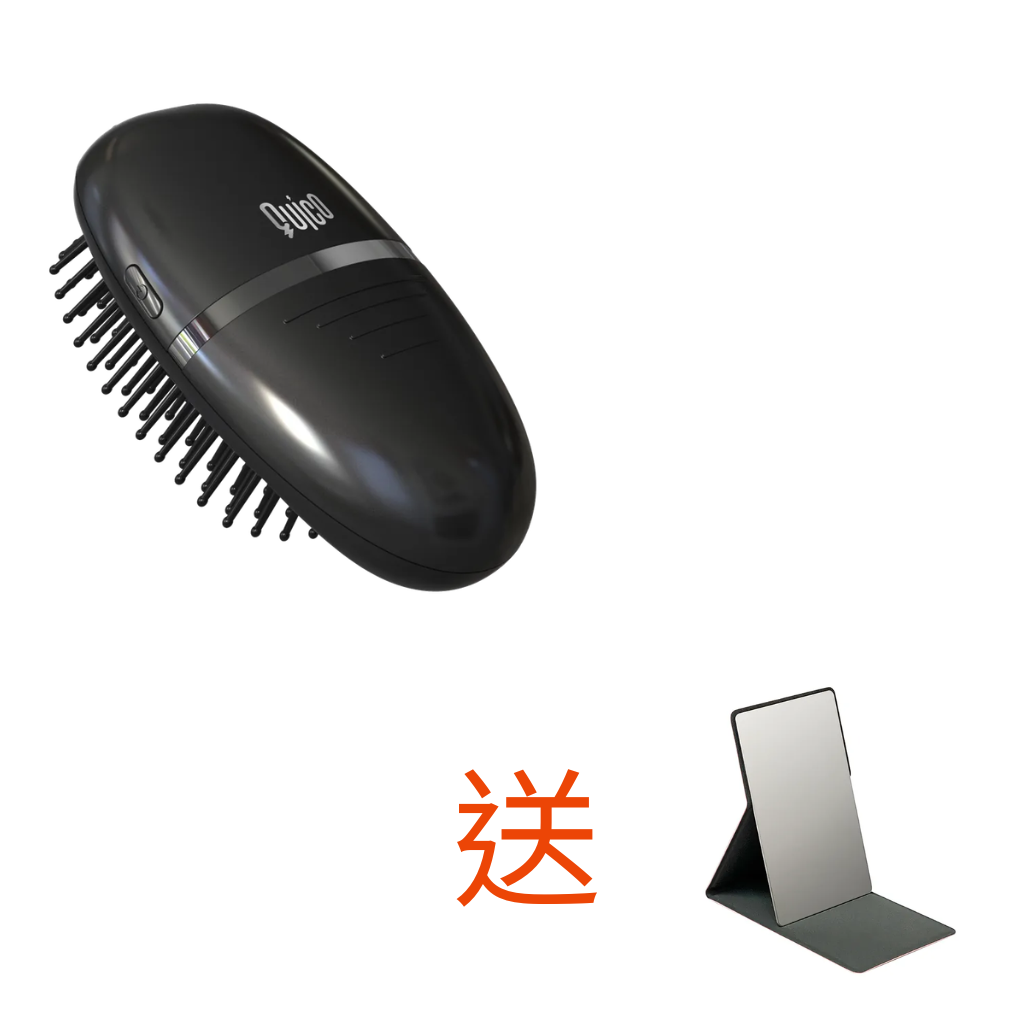 HKHG0417-020 負離⼦氣墊梳 (鋼琴黑) 送便攜式化妝鏡 (A20)