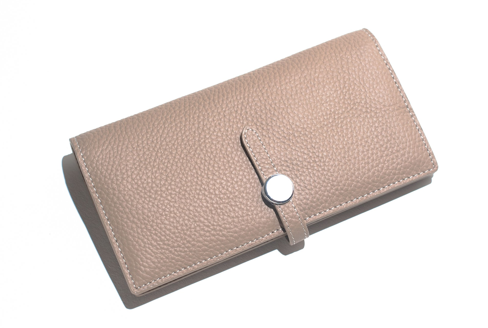 RN260416-K132-PQ1A-牛皮-20.5cm(W)*3.5cm(D)*11cm(H)-卡其色-旅行用長銀包(單肩/斜揹/腋下)