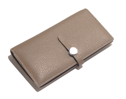 RN260416-K133-PQ1B-牛皮-20.5cm(W)*3.5cm(D)*11cm(H)-大象灰色-旅行用長銀包(單肩/斜揹/腋下)