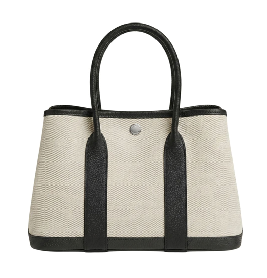 RN260416-K70-PJ10B-頭層TOGO牛皮/ 帆布-25cm(W)*11cm(D)*15cm(H)-帆布/黑帶-Totebag(附肩帶-手提/側揹/斜揹) 送 絲巾*1條(款式隨機)