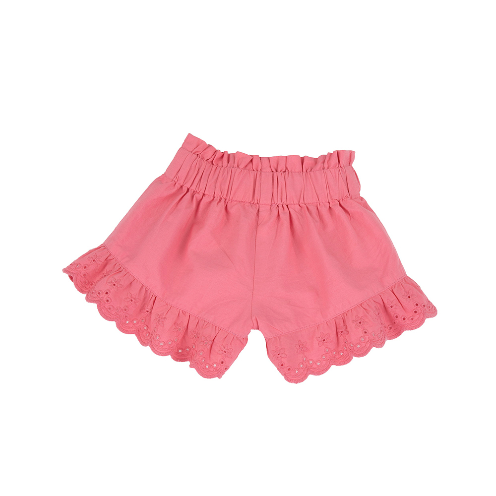 陽光花語-剪接刺繡花邊褲裙