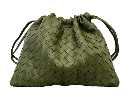 RN260416-K193-PN4A-編織羊皮-32cm(W)*1cm(D)*23cm(H)-橄欖綠-福袋包 送 絲巾*1條(款式隨機)