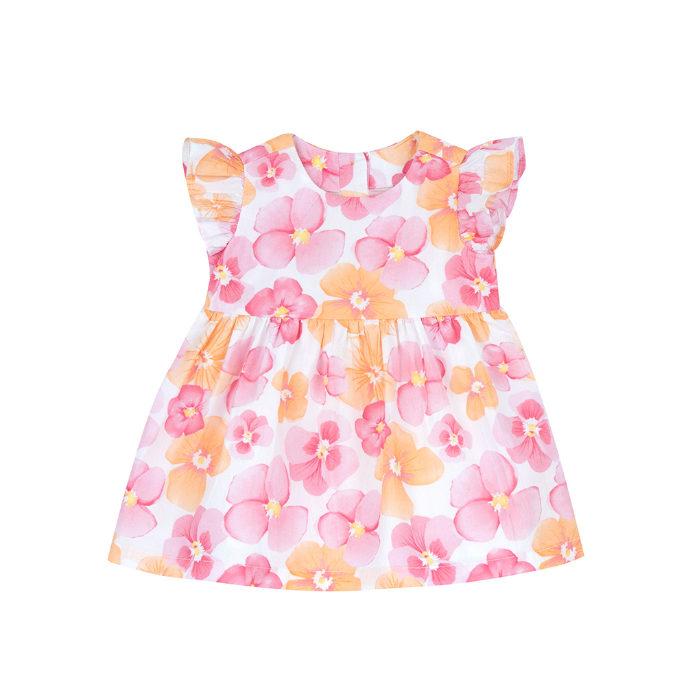 陽光花語-滿版大花朵洋裝