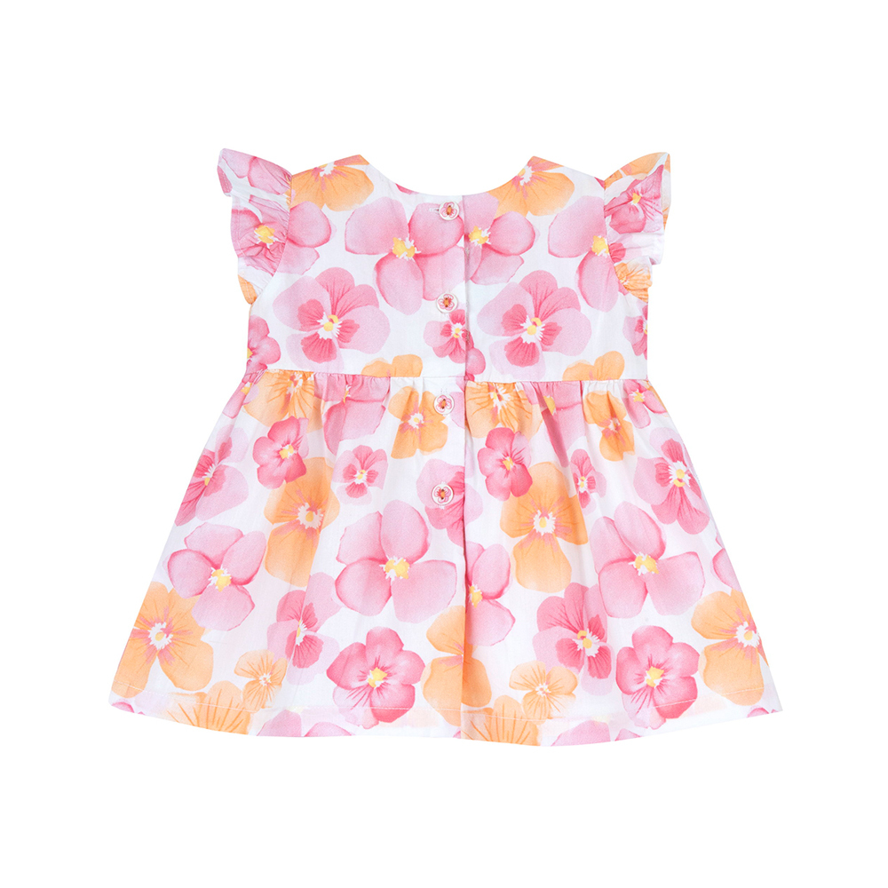 陽光花語-滿版大花朵洋裝