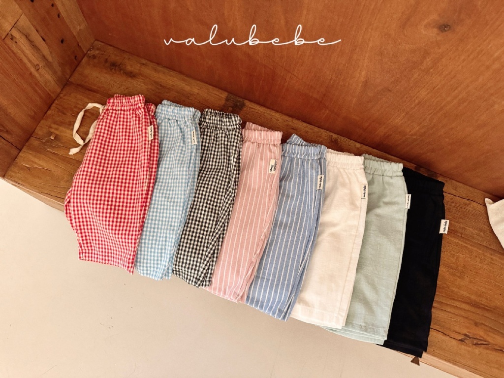 正韓夏valu_bebe 嫩嬰怎麼都好搭綁帶長褲