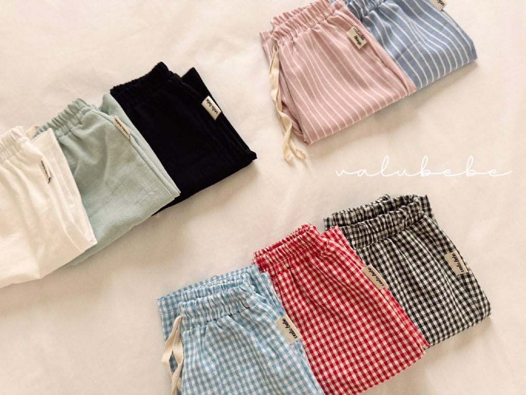 正韓夏valu_bebe 嫩嬰怎麼都好搭綁帶長褲