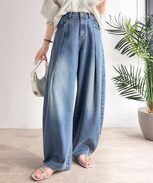 日本🇯🇵連線 JAVA 前開衩設計高腰繭型牛仔褲 寬褲 牛仔褲 繭型褲 高腰牛仔褲 牛仔寬褲 闊腿褲 落地褲 3色(任買兩件7-11免運)/預購