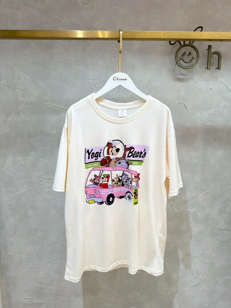 熊熊好朋友露營去杏色上衣