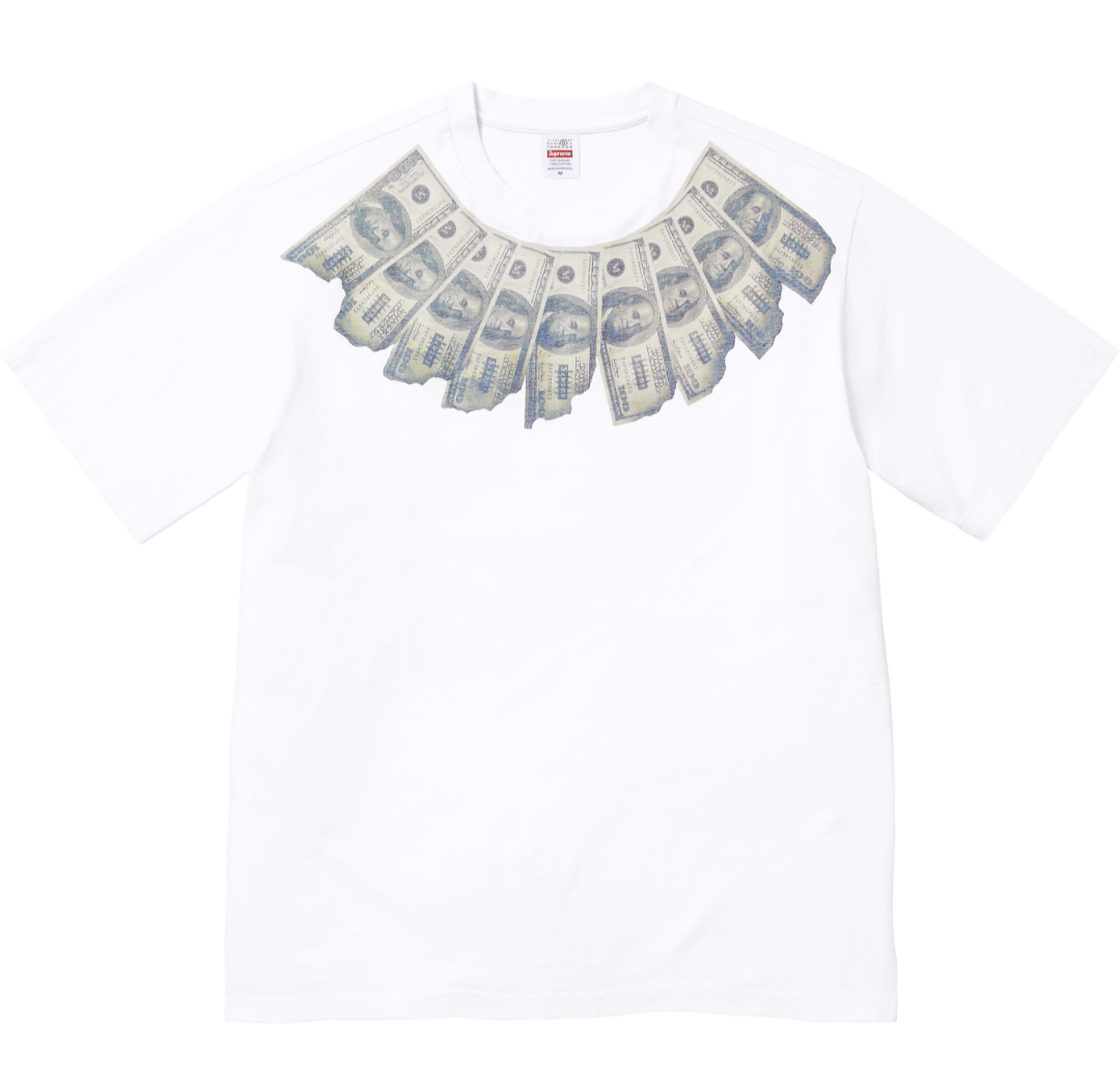 SUPREME X MM6 MONEY S/S TOP短T (2色)