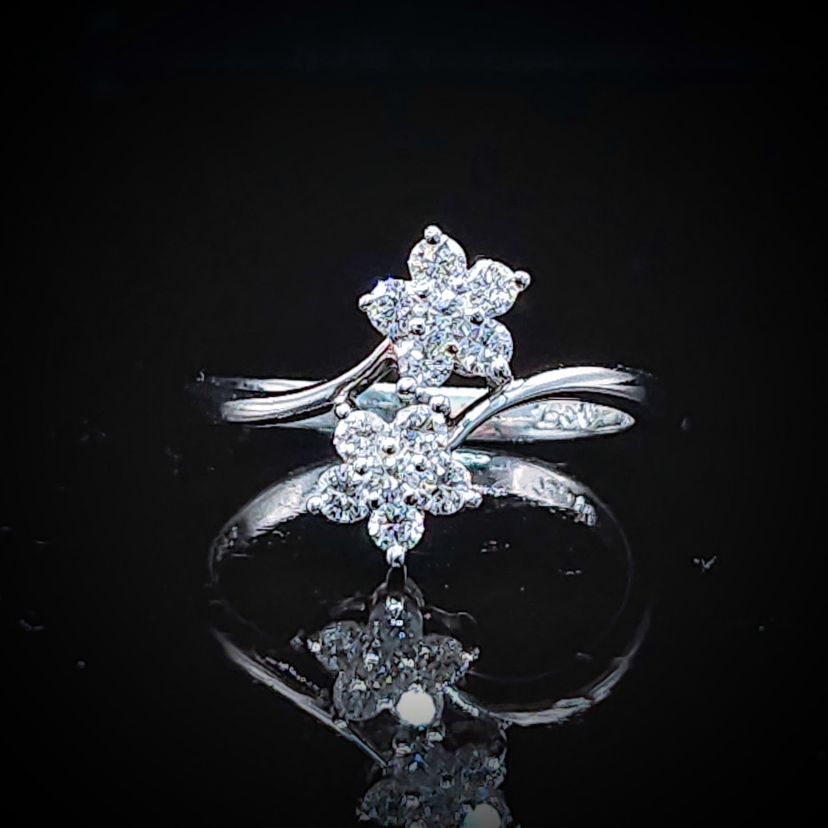 全新18K白金39份鑽石戒指