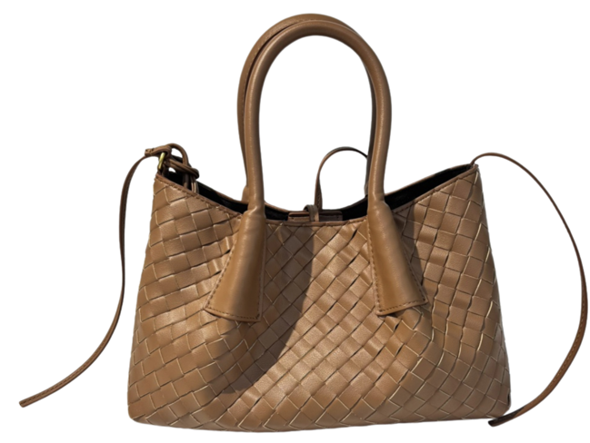 RN260416-K104-PJ58B-牛皮-26cm(W)*12cm(D)*16cm(H)-焦糖- Tote Bag(手拎/單肩) 送 絲巾*1條(款式隨機)