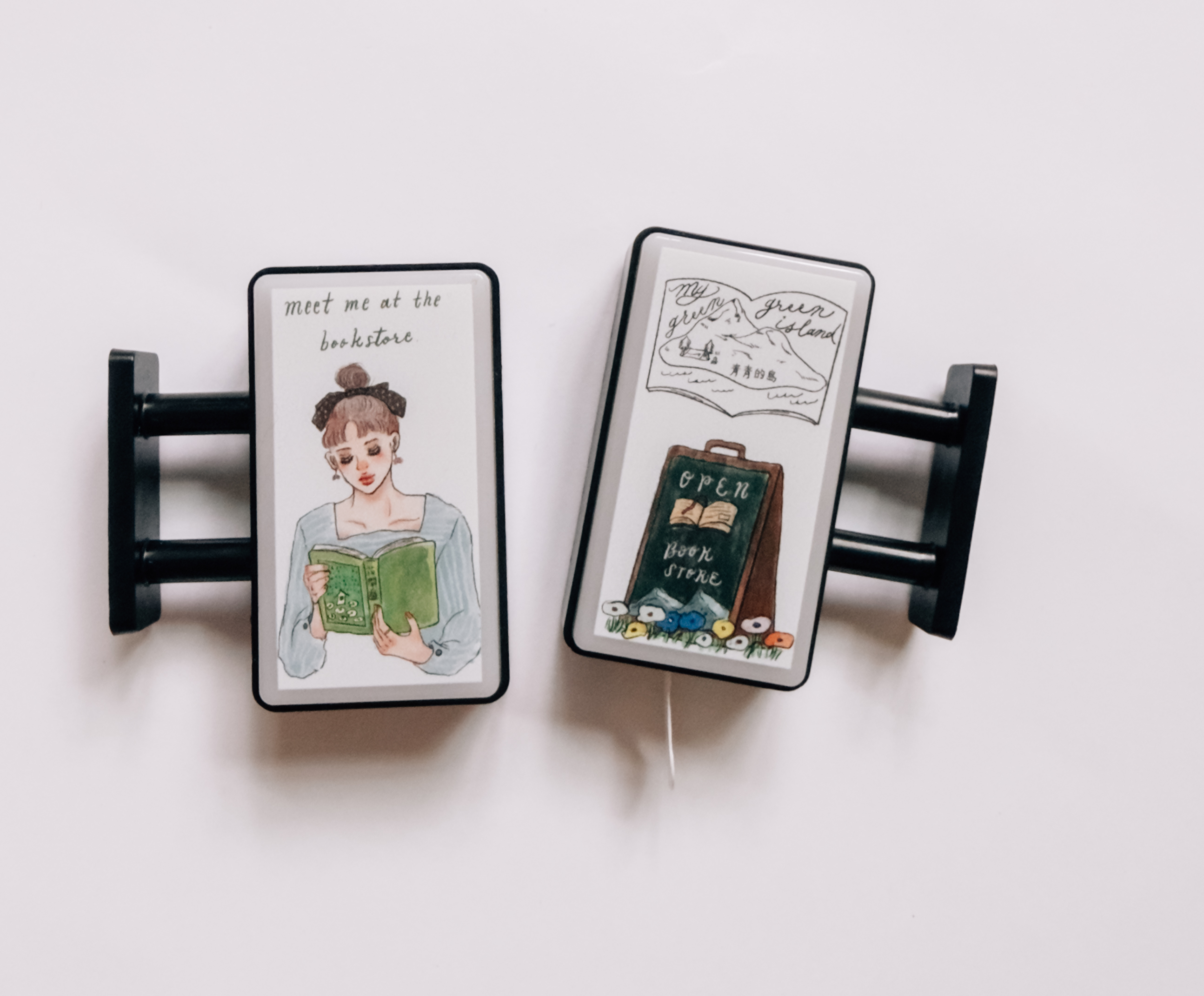 書店點燈 小招牌 磁鐵燈箱  |甜蜜生活