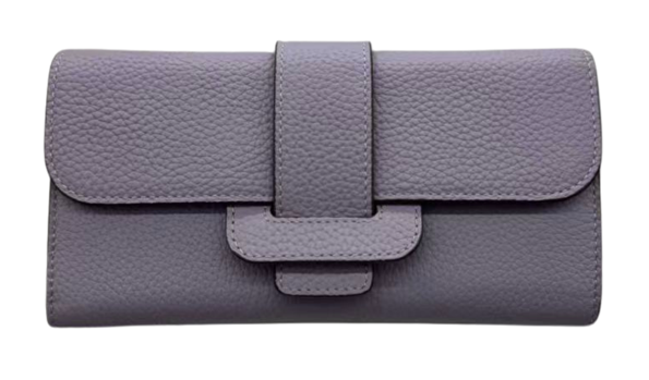 RN260416-K129-PE34E-頭層牛皮-20.5cm(W)*3.5cm(D)*11cm(H)-紫色-銀包/斜揹包(多卡位)(配鏈條肩帶-可單肩／斜揹)