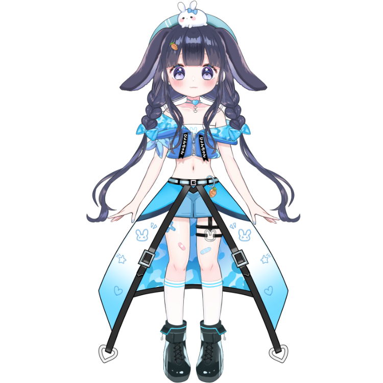 兔兔⽴牌（⽴正站好版）