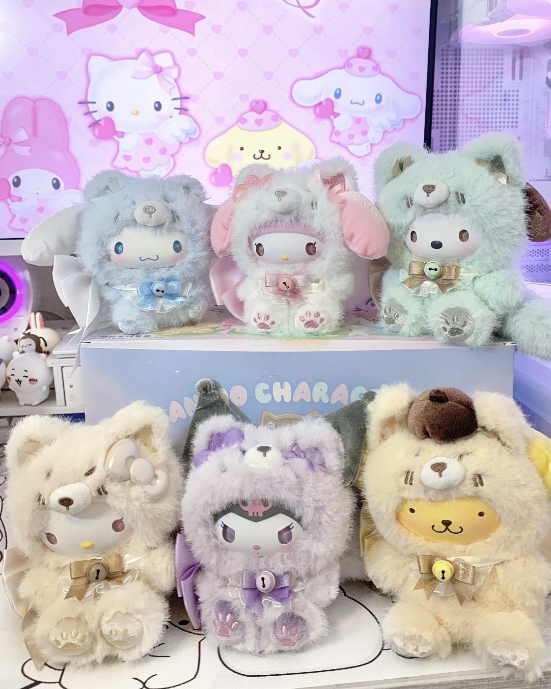 <正版授權>MINISO x SANRIO 三麗鷗 島嶼狐系列 盲盒 搪膠 毛絨 娃娃 吊飾 掛件