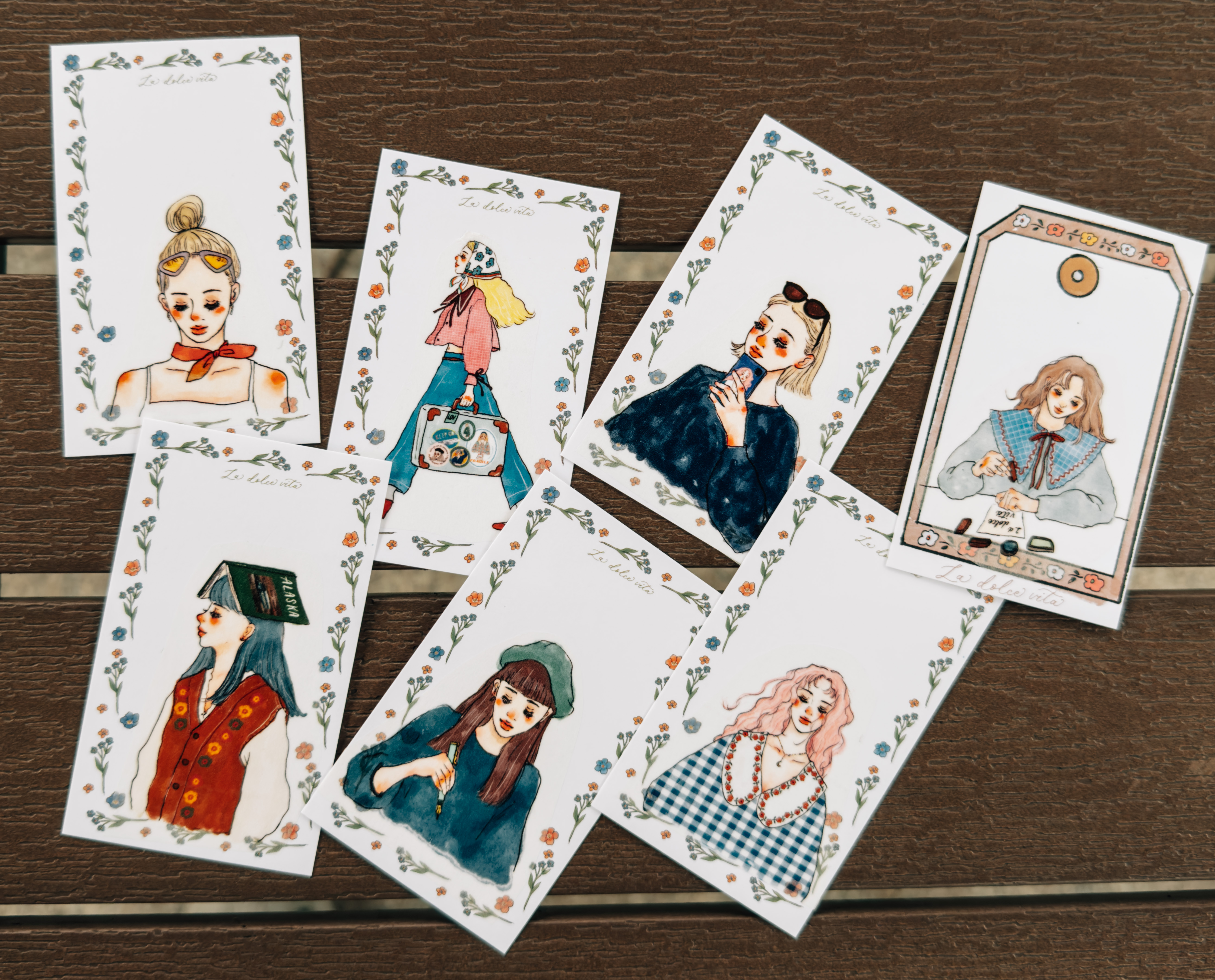 寫字給你 四款圖案 20張入 拼貼小卡｜甜蜜生活