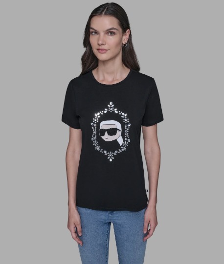 OBS432 KARL LAGERFELD PAIRS FRAME TEE