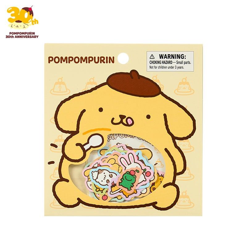 日本 Sanrio Pom Pom Purin 布甸狗 30周年系列 - 貼紙套裝 (26入)