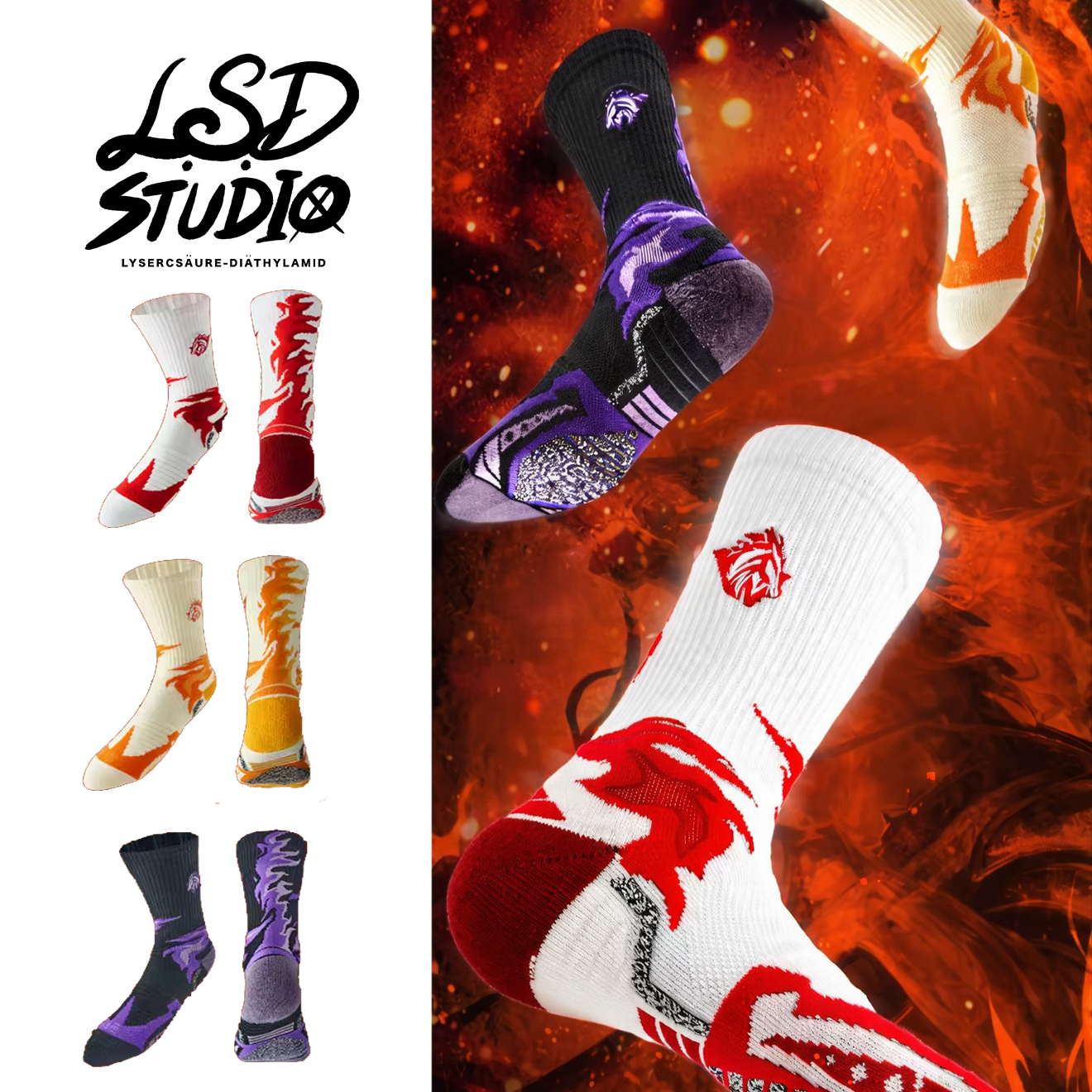 駒 x 刺繡 | 籃球機能長襪 【SCVD206】