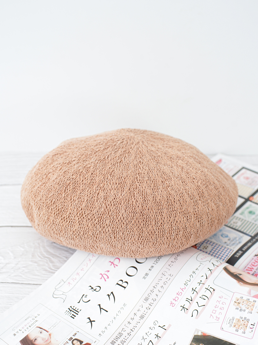 圈圈紗編織貝雷帽(5色)