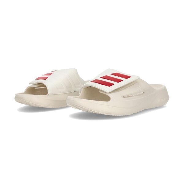 Adidas 愛迪達 Lightblaze Slide IH8944 男女 拖鞋 米紅 魔鬼氈 海邊 泳池 輕便