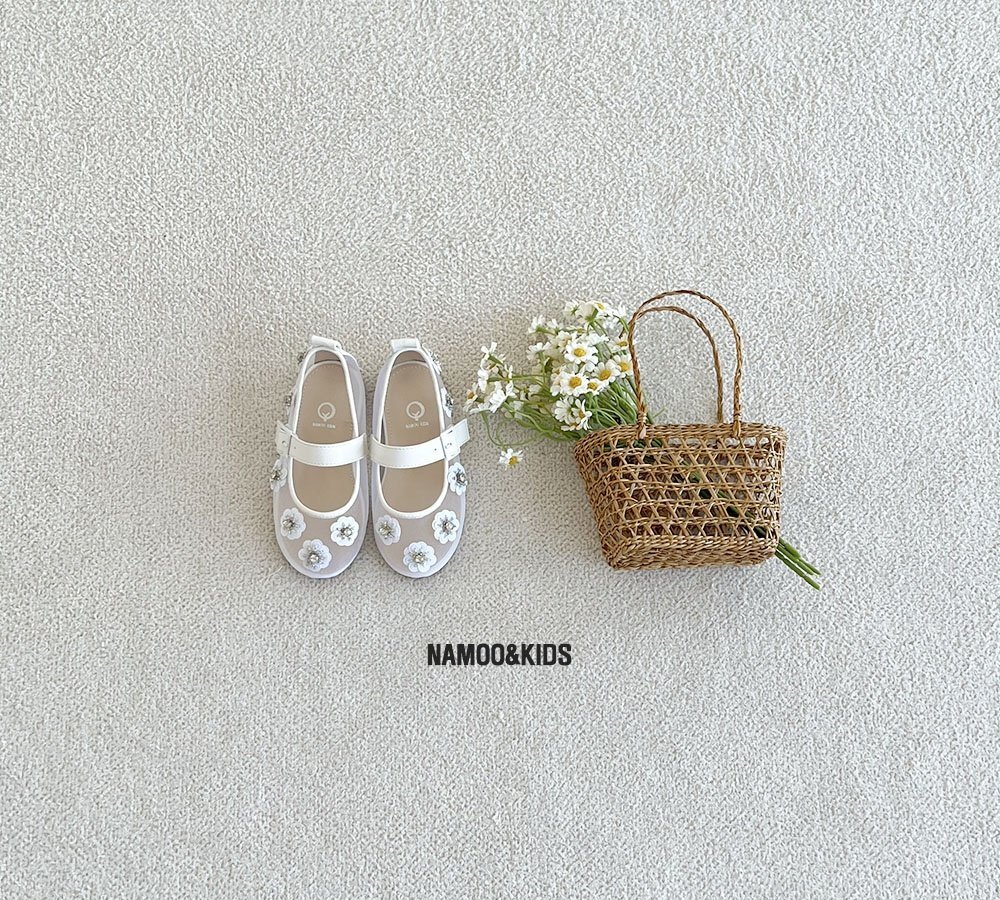 正韓夏NAMOO_KIDS 花朵透膚鞋