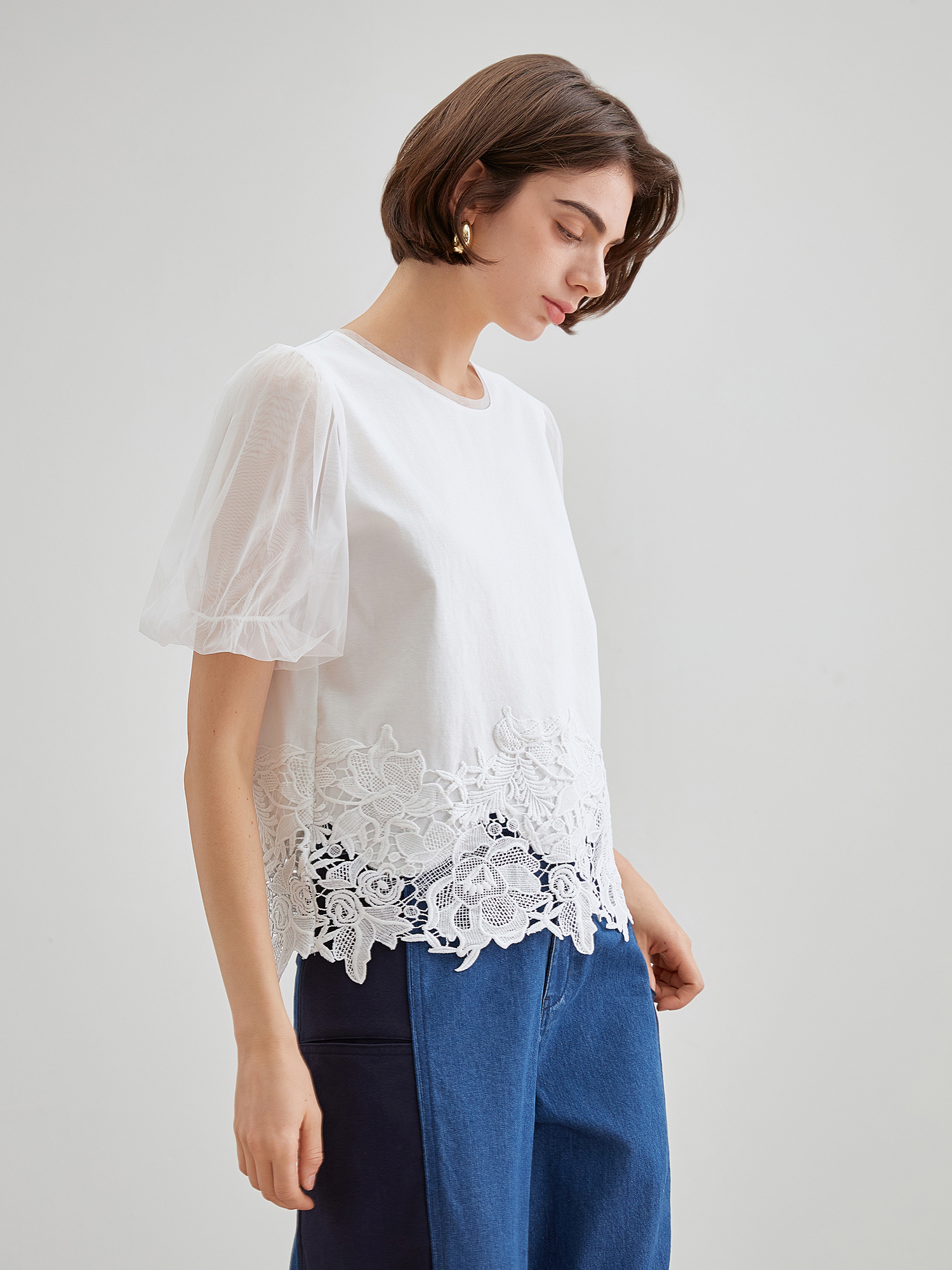 mi-tu laced shirt