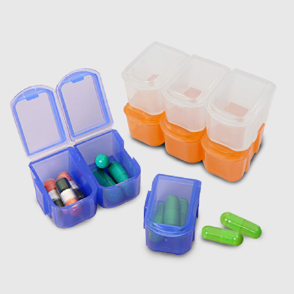 居家小物｜迷你拼接分裝藥盒