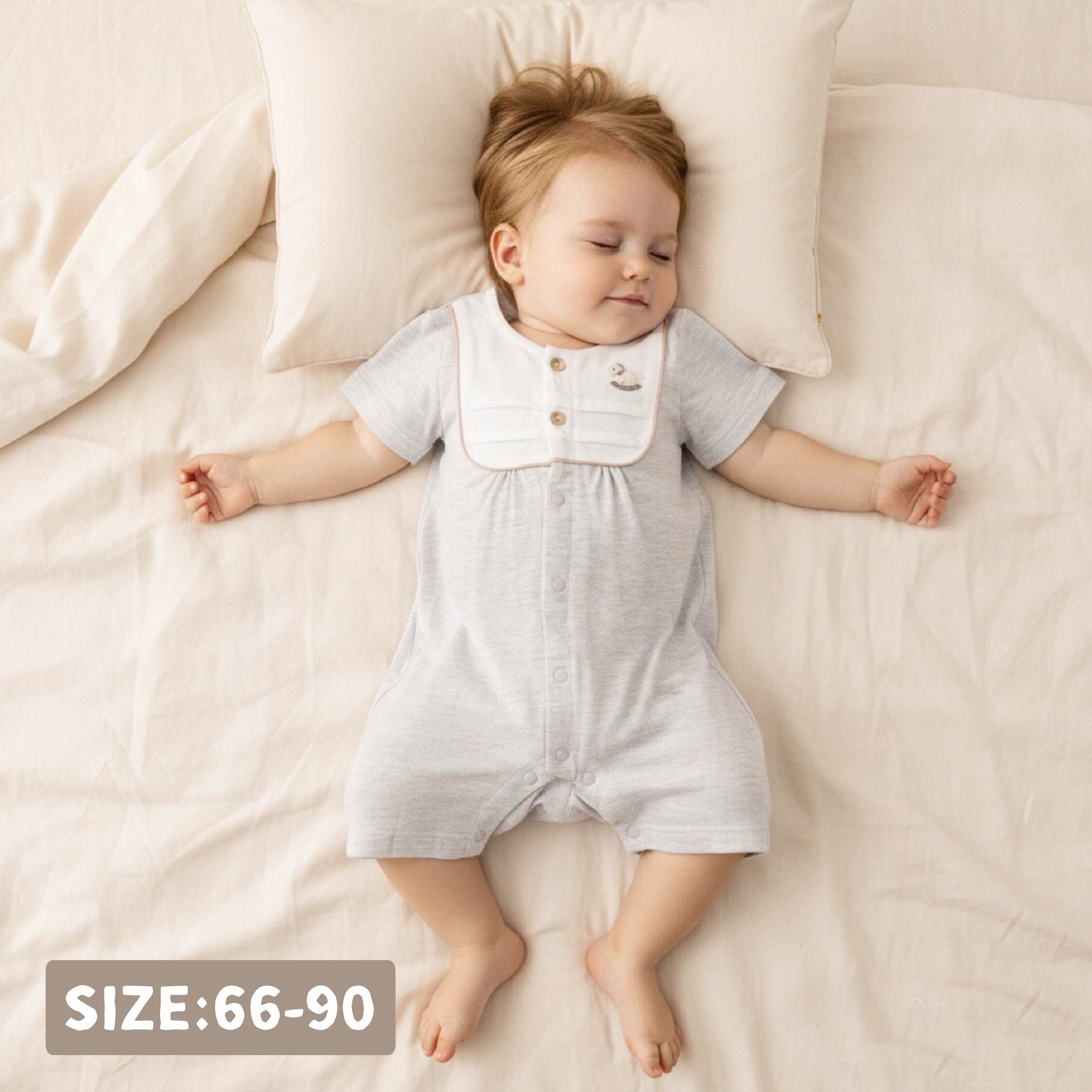 純淨系列 童趣小木馬布貼連身衣 (T6007)