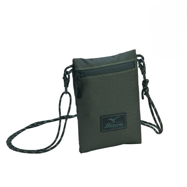 Mizuno D3TMC50438 斜肩小袋 側背包 肩背 斜背 墨綠