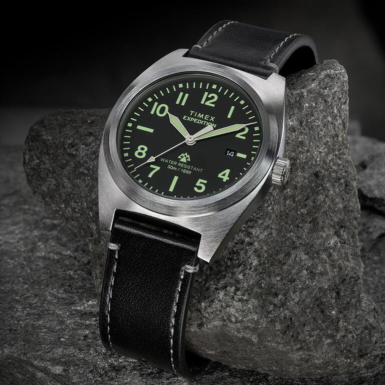 萬年鐘錶 - TIMEX 天美時 Expedition Capstone  休閒探險家皮革錶帶男錶 TW2Y30700 錶徑39MM