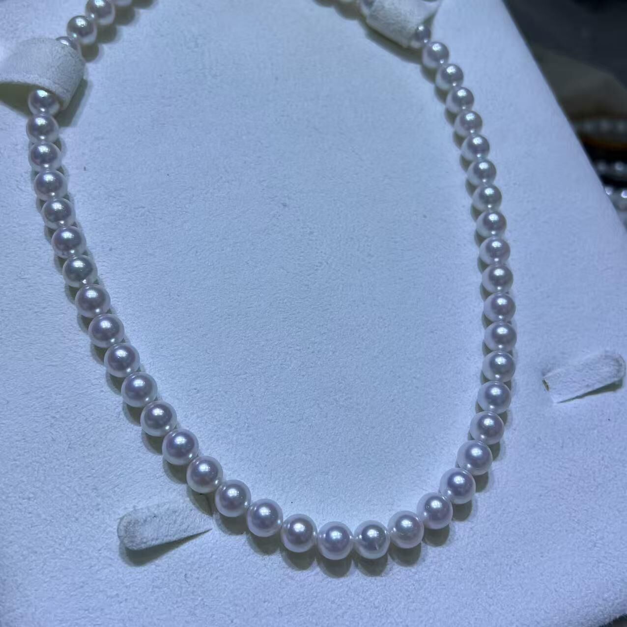 (YA74) 7-8MM天然海水akoya珍珠串鏈 (S925)- #珍珠 #2104PE