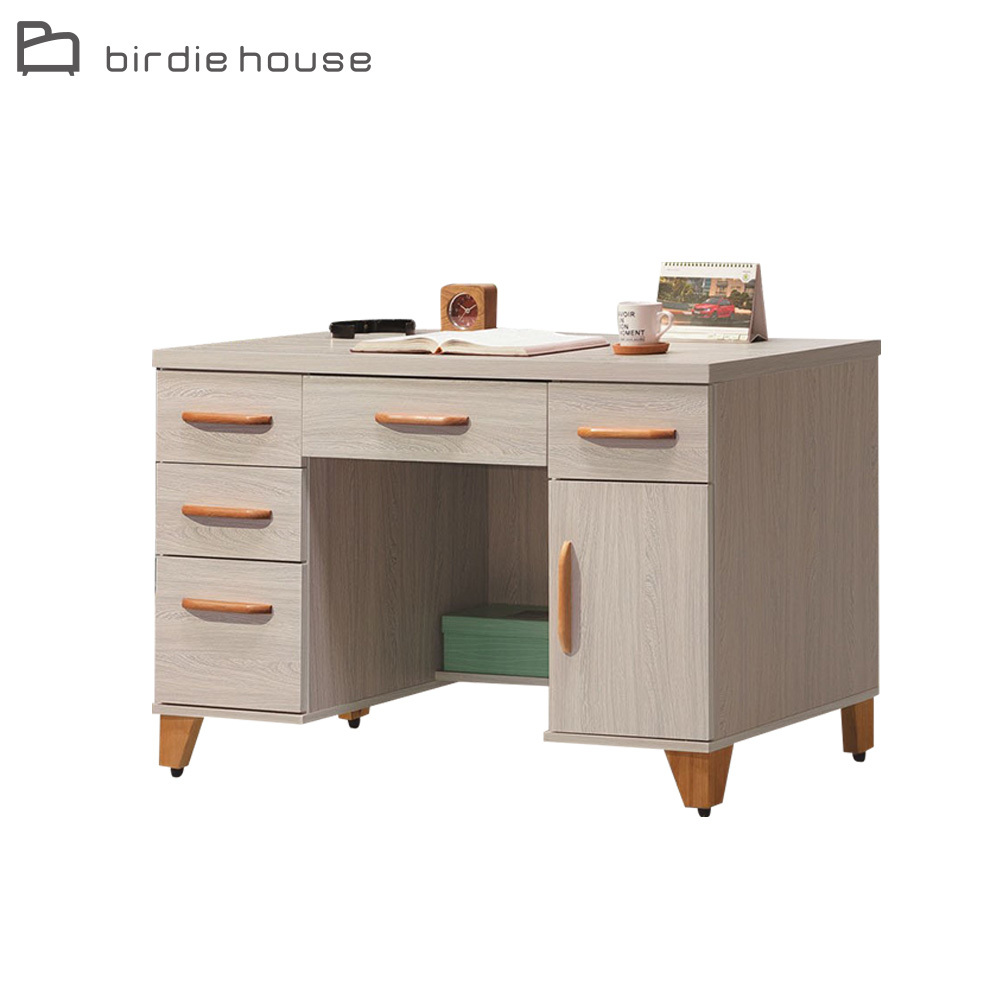 柏蒂家居-樂里4尺一門五抽書桌/工作桌/辦公桌