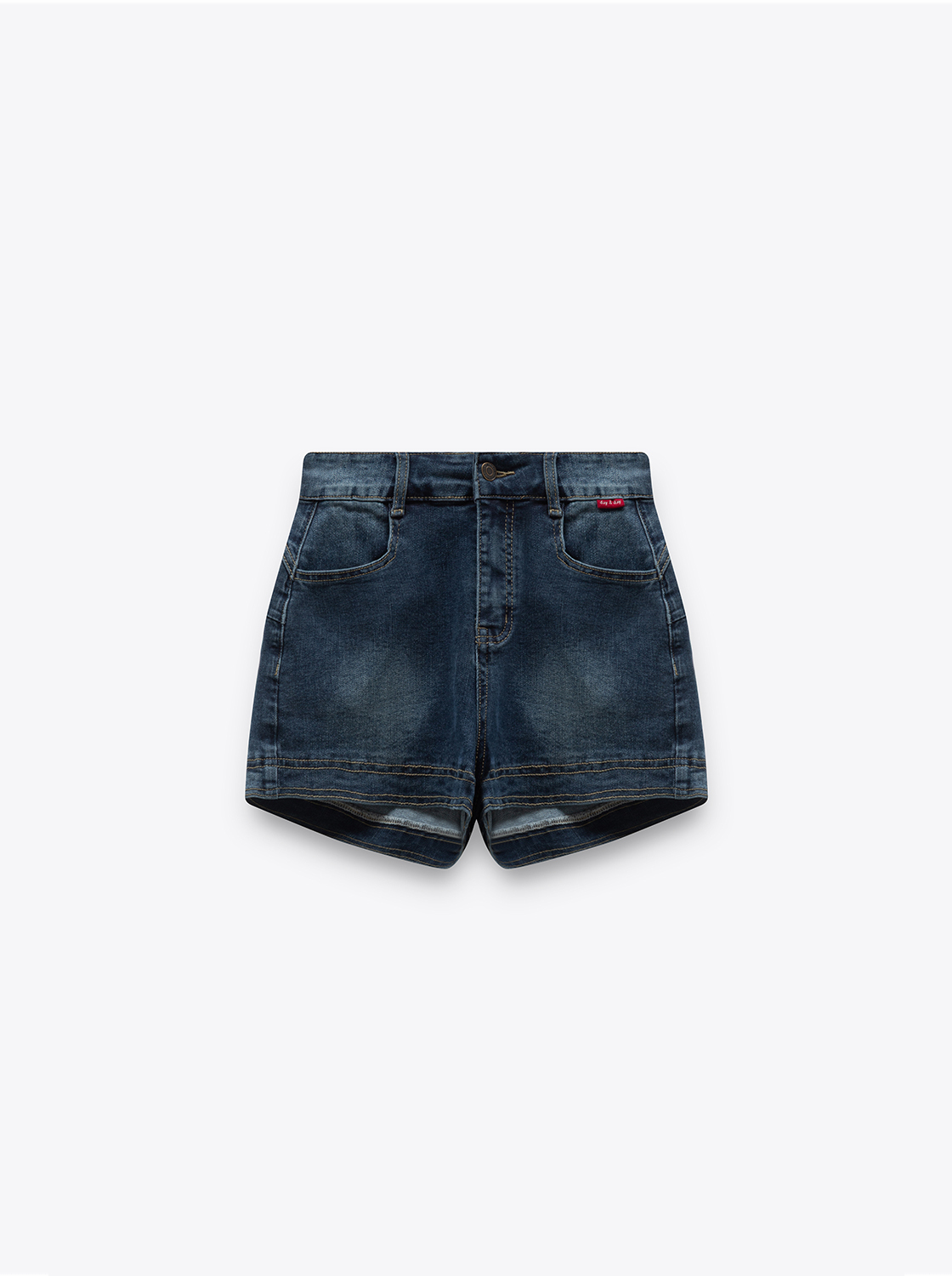 刷色復古牛仔短褲