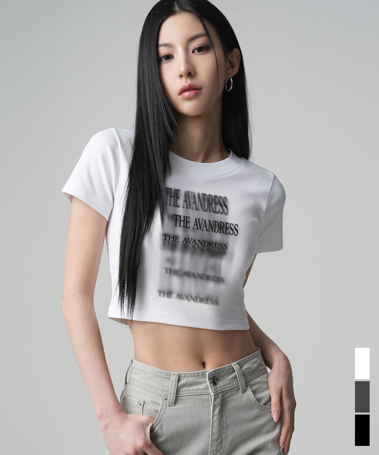 AVANDRESS 短版印花T恤 AD42TS11