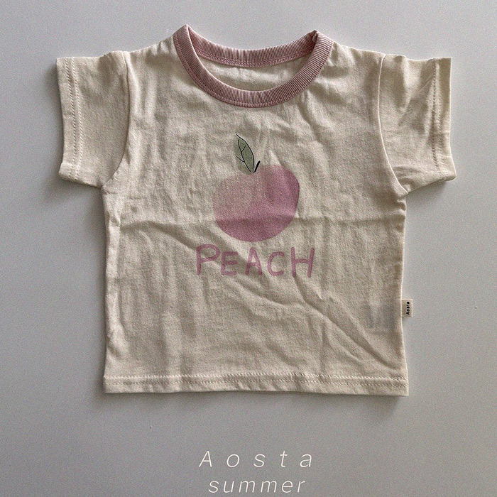正韓夏AOSTA 兩色檸檬/桃子上衣