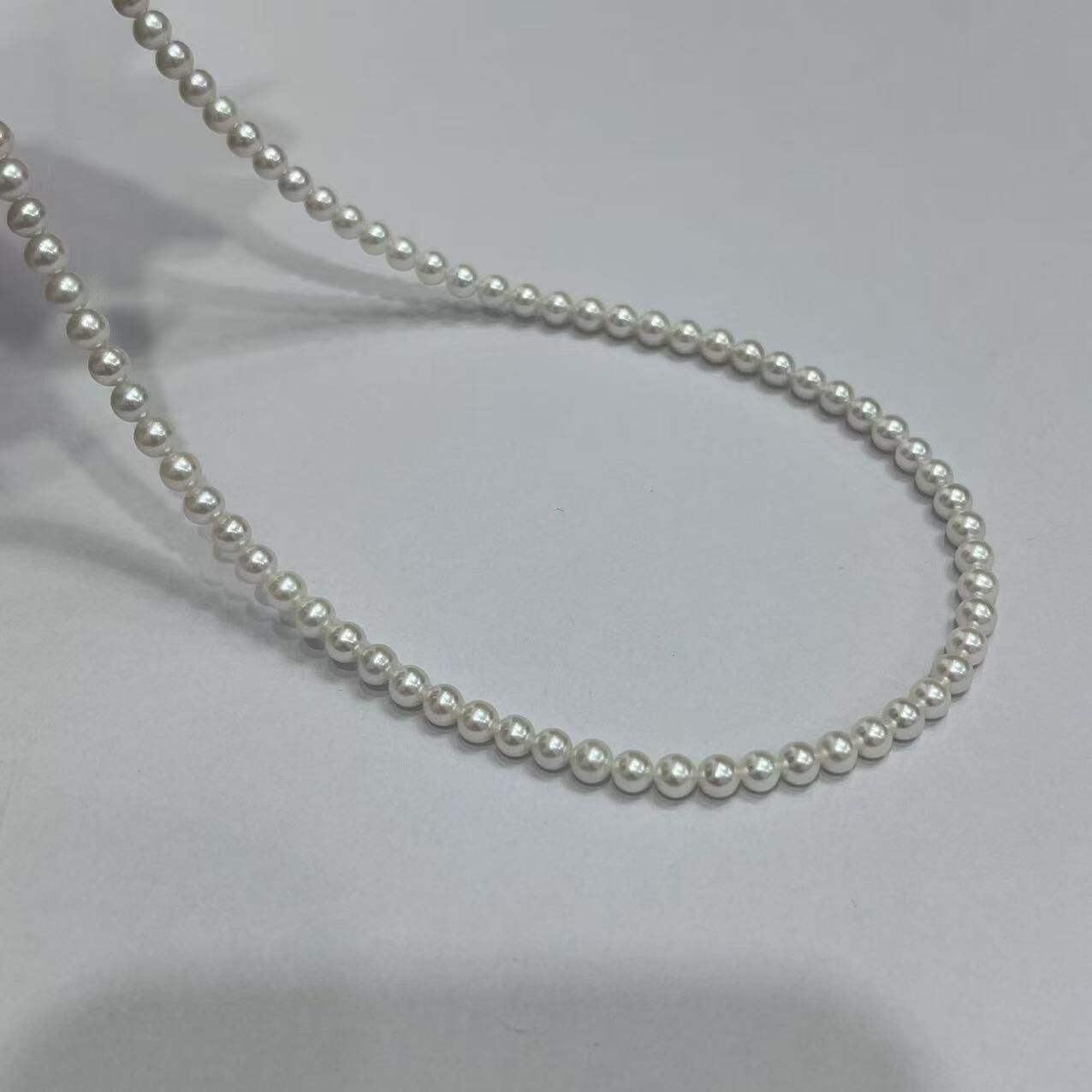 (YA78) 4.5-5MM天然淡水小米珍珠串鏈 (S925)- #珍珠 #2104PE