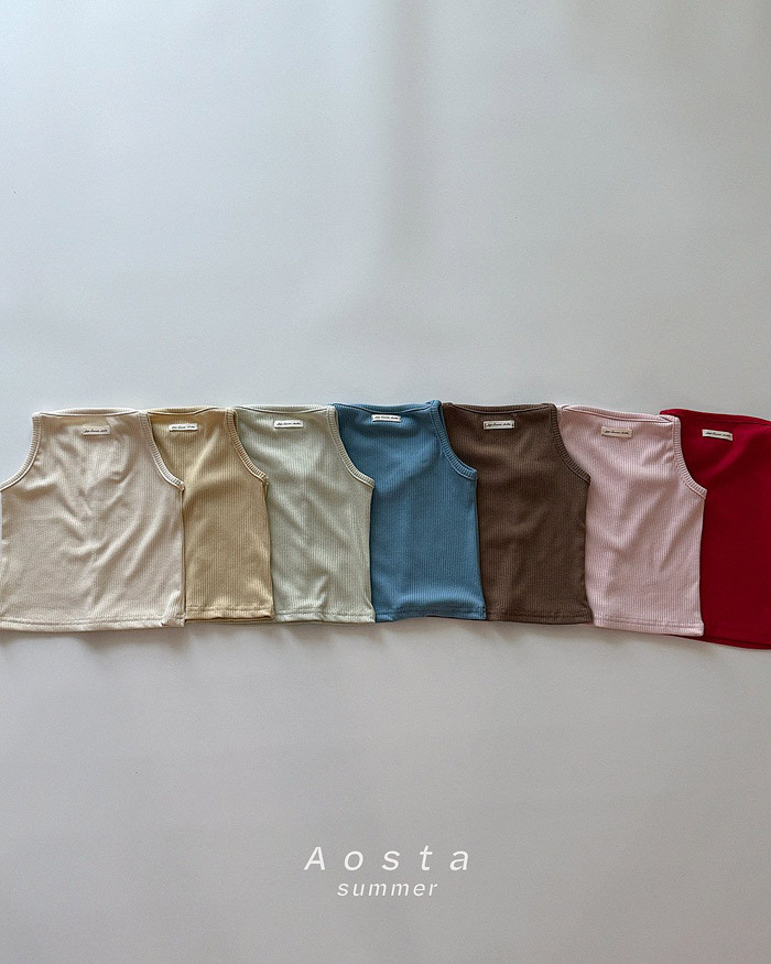 正韓夏AOSTA 七色七天螺紋背心