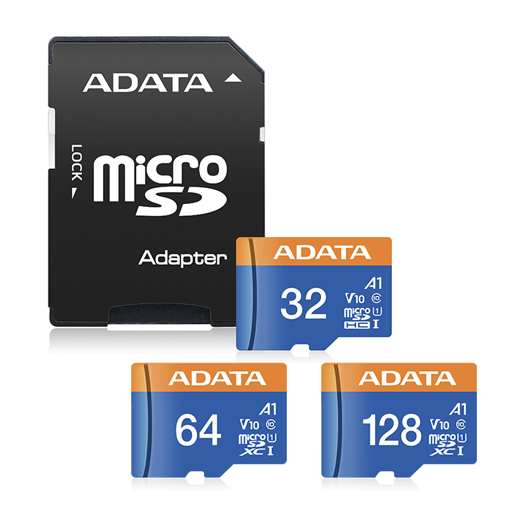 【ADATA 威剛】Premier microSDHC/SDXC UHS-I (A1)記憶卡(附轉卡)-32G/64G/128G 行車紀錄器 監視器 攝影機 監控 儲存