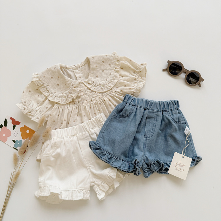 木耳邊牛仔短褲